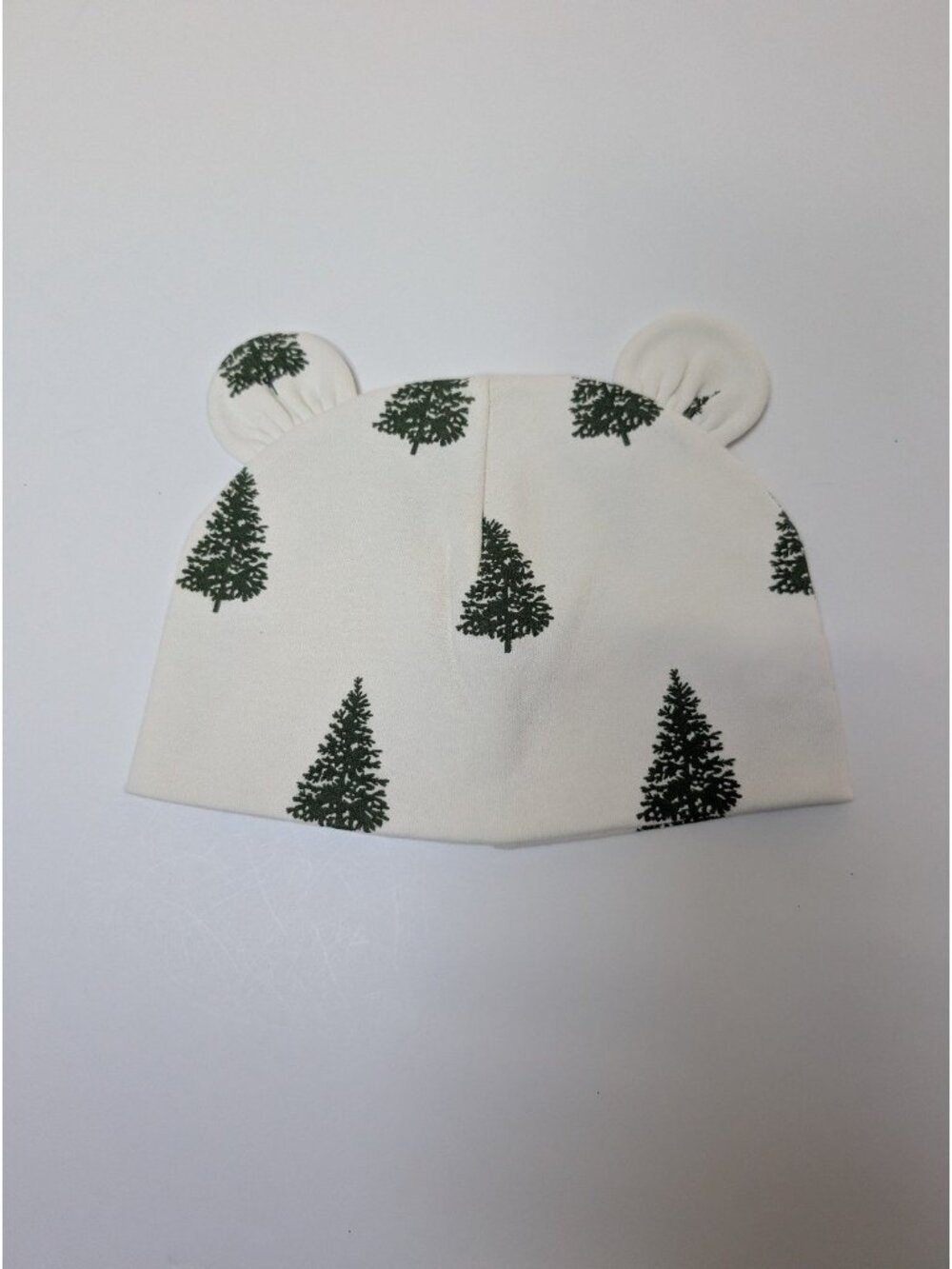 Kate Quinn Organic Cotton 6-12 Months Baby Beanie Bear Hat Mountain Pine Tree